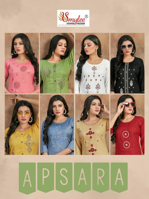 Smylee Apsara Fancy Rayon Embroidery Kurti 